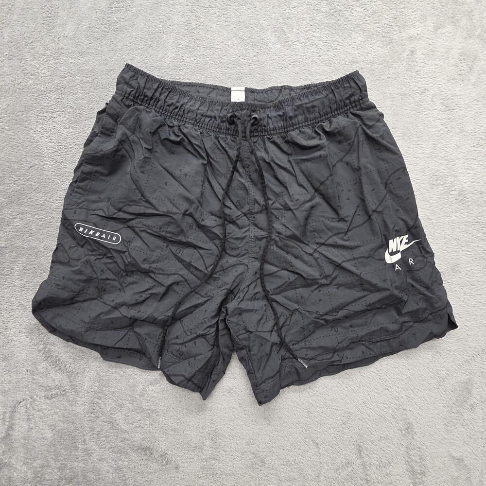 Nike Air Graphic Logo Woven Shorts Mens Medium Gray